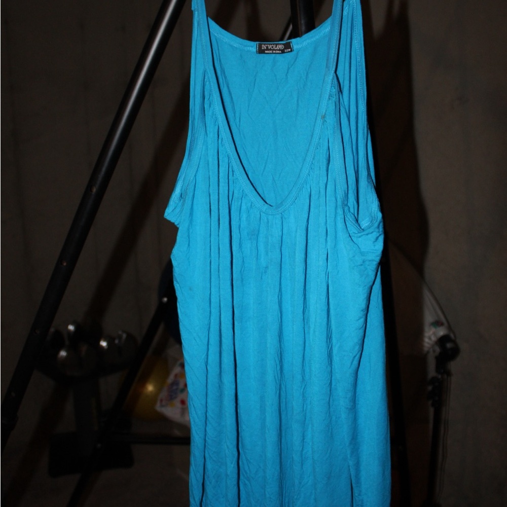 In'voland Teal Sleeveless Top